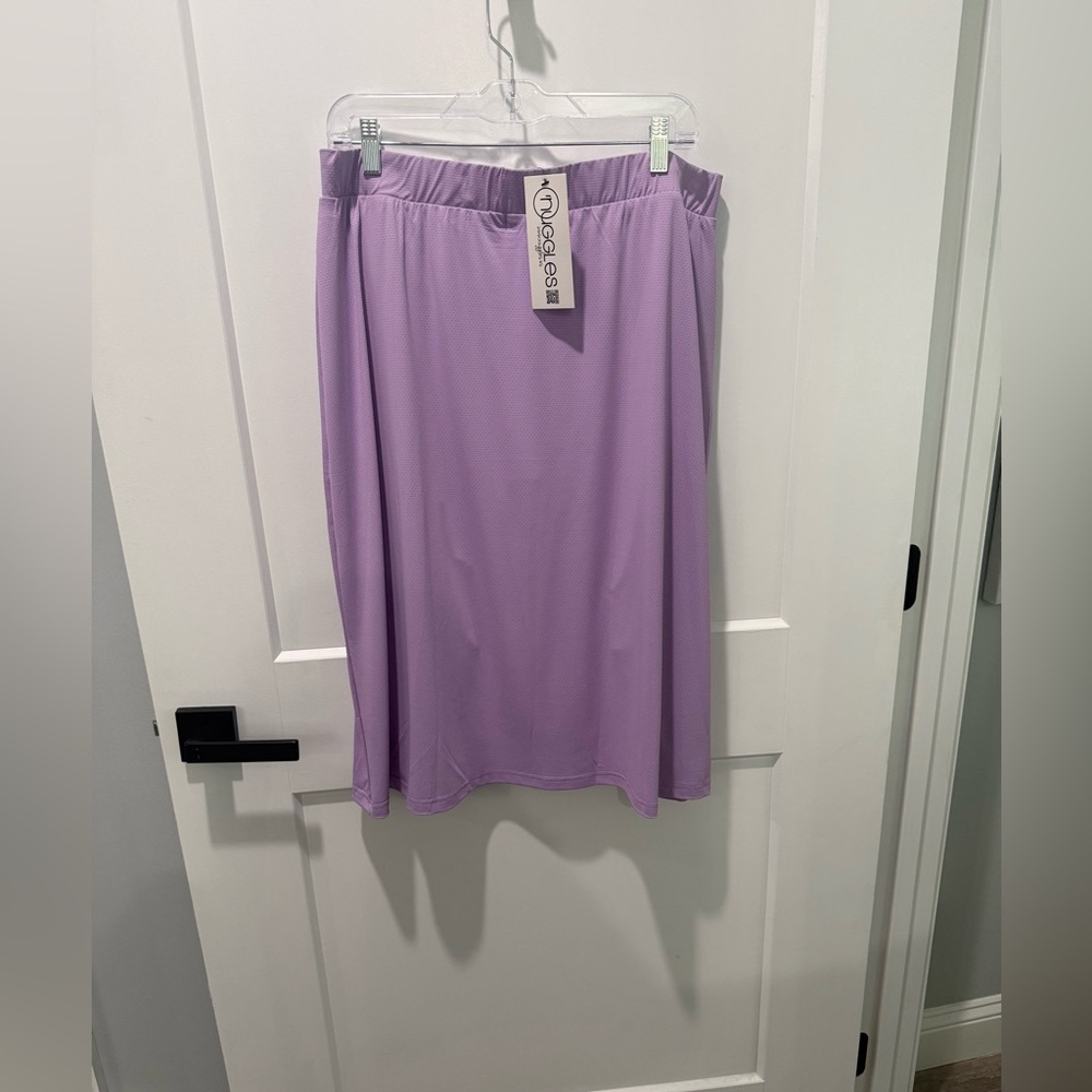 Nuggles Lavender Purple Midi Swim Skirt Size 2xl Xxl
